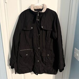 DKNY Black Utility / Puffer Jacket Size XL